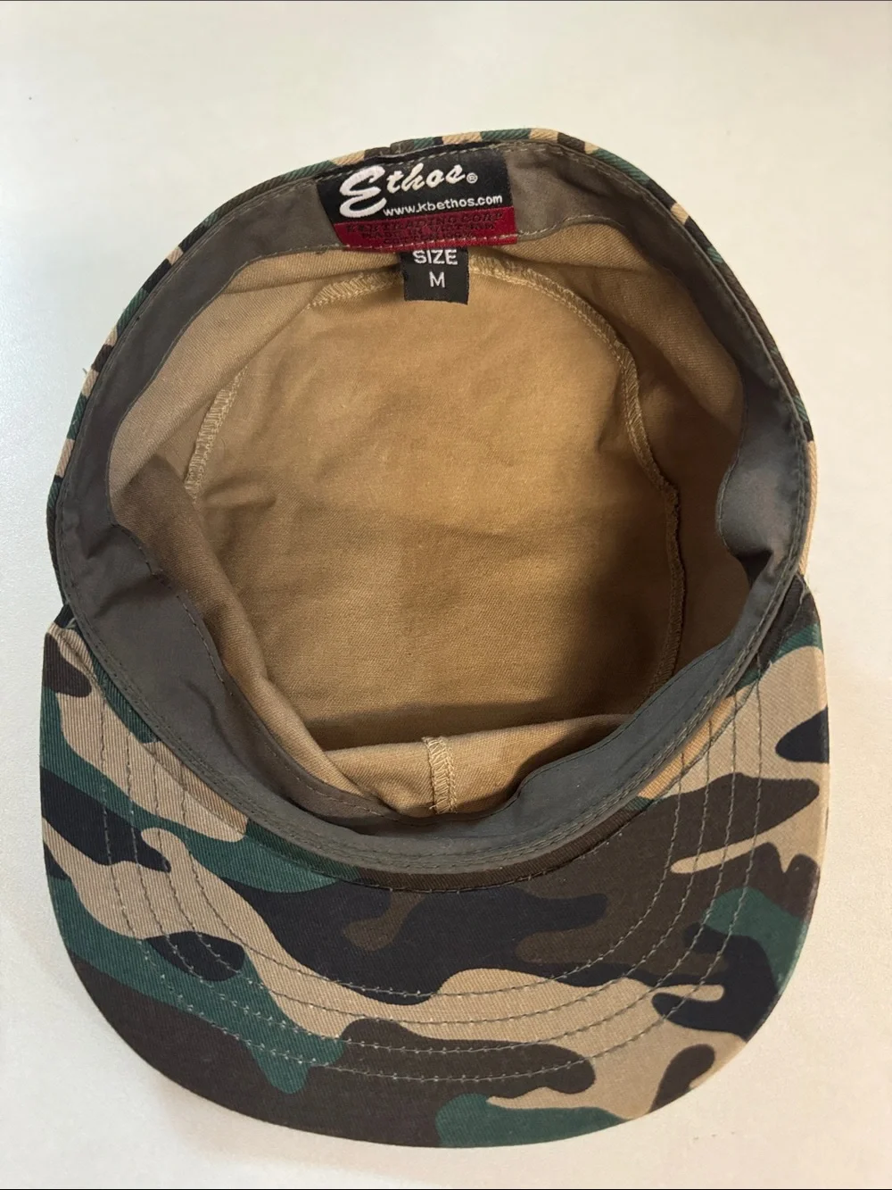 KBETHOS Camo Patchwork Cap in Green/Tan/Black